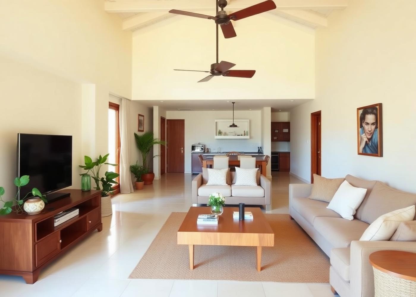 Guest-ready villa interior